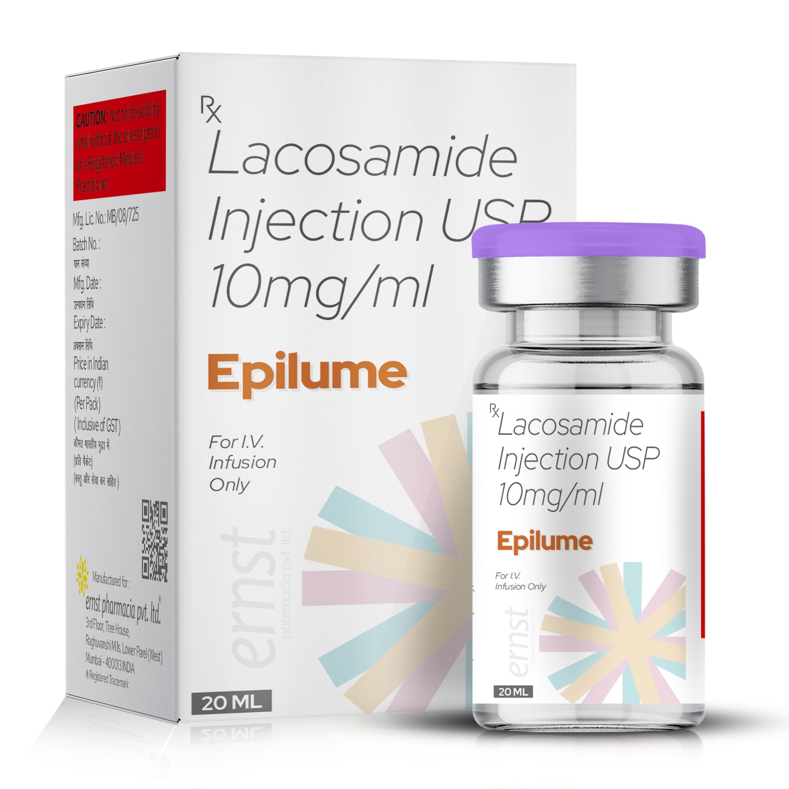 Lacosamide Injection USP 10 MG/ML - EPILUME Injection