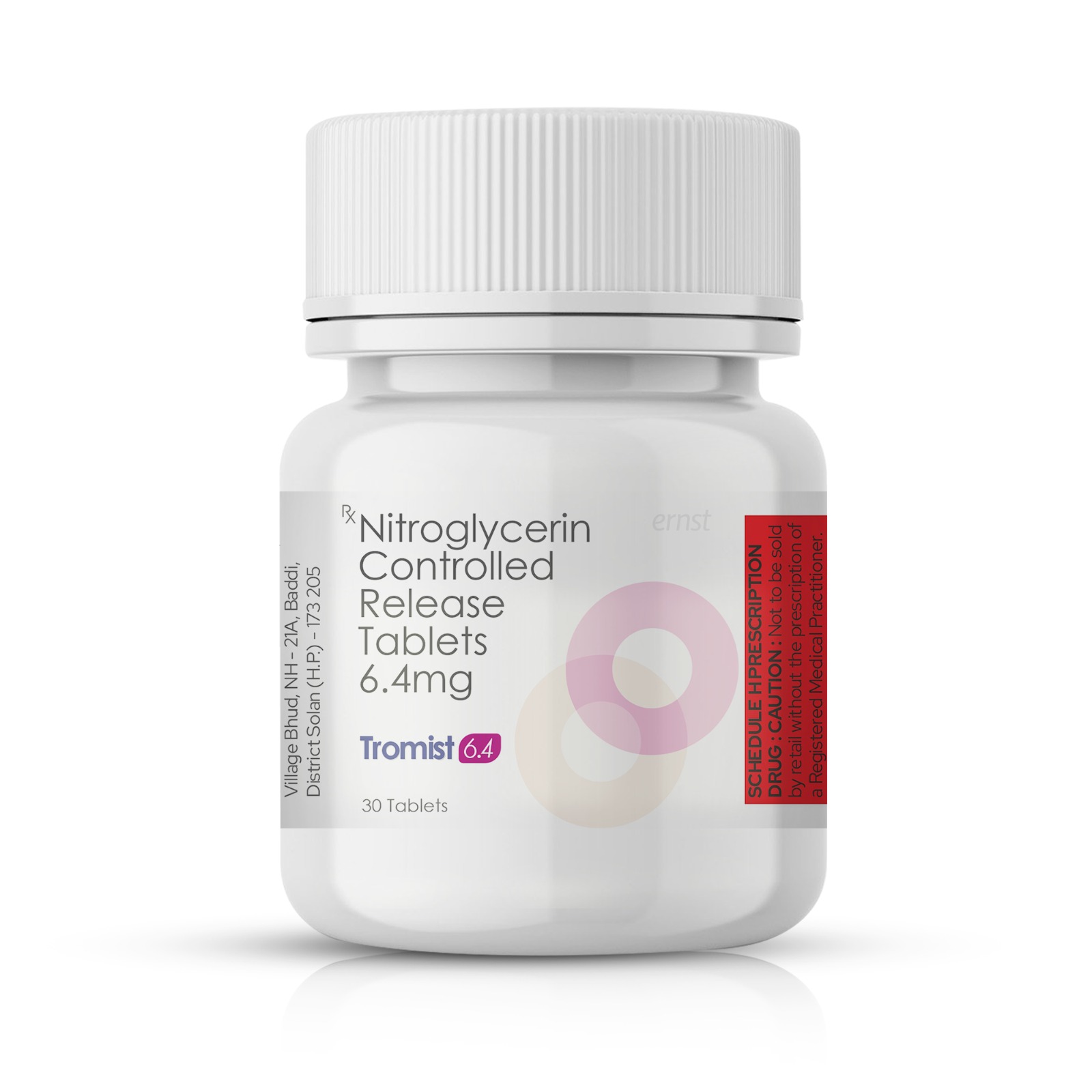 Nitroglycerin Controlled Release Tablets 6.4 Mg - TROMIST 6.4 Tablets