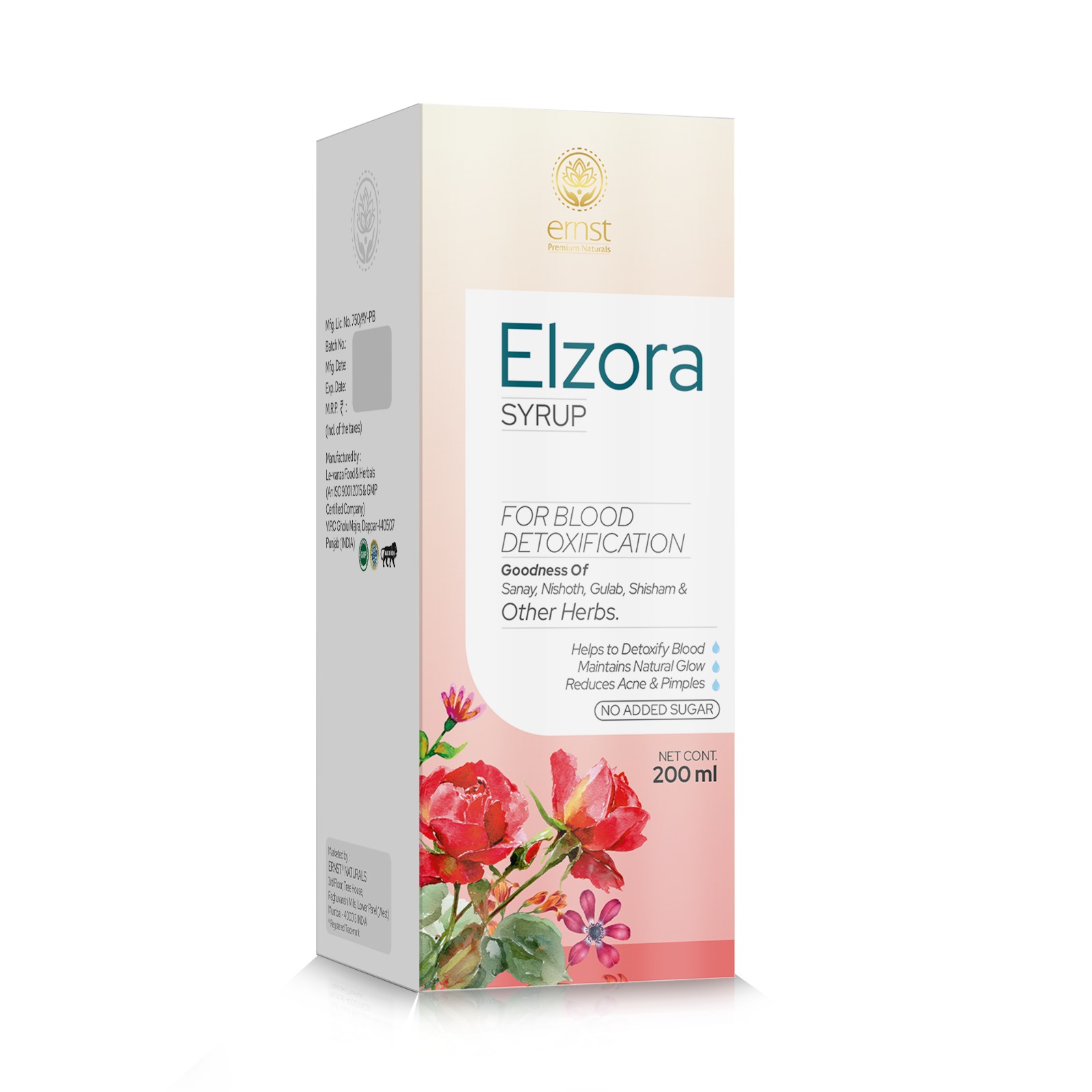 ELZORA Ayrurvedic Blood Purifier syrup - Ernst Pharmacia