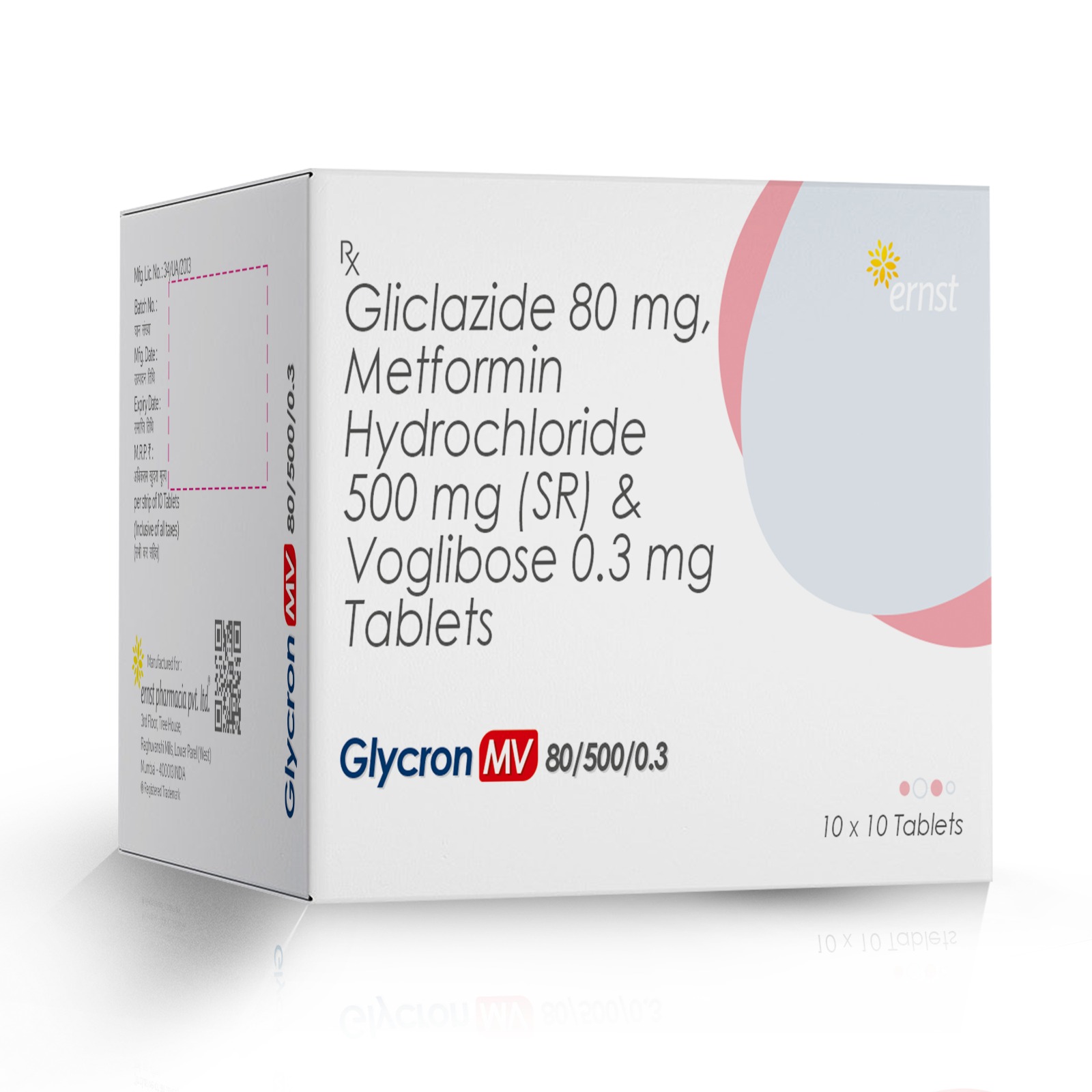 GLYCRON MV 80-500-0.3 Tablets - Ernst Pharmacia