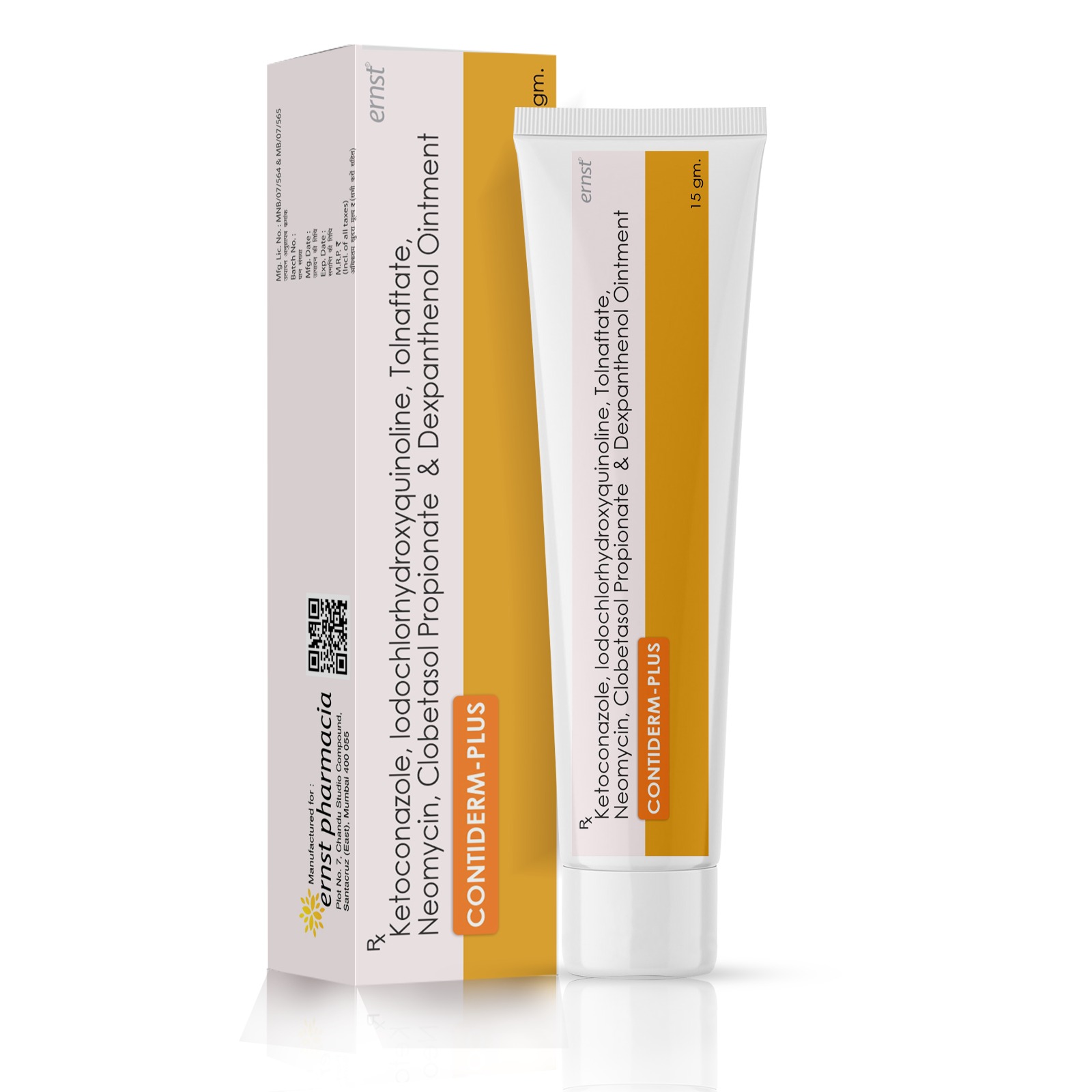 Ketoconazole, Iodochlorhydroxyquinoline, Tolnaftate, Neomycin, Clobetasol Propionate & Dexpanthenol Ointment