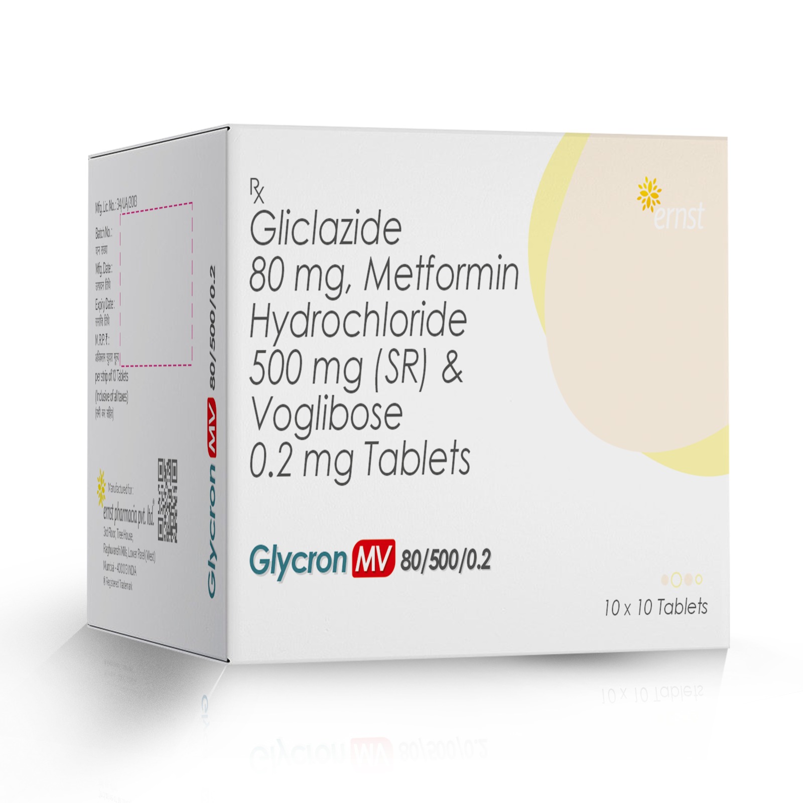 GLYCRON MV 80-500-02 Tablets - Ernst Pharmcia