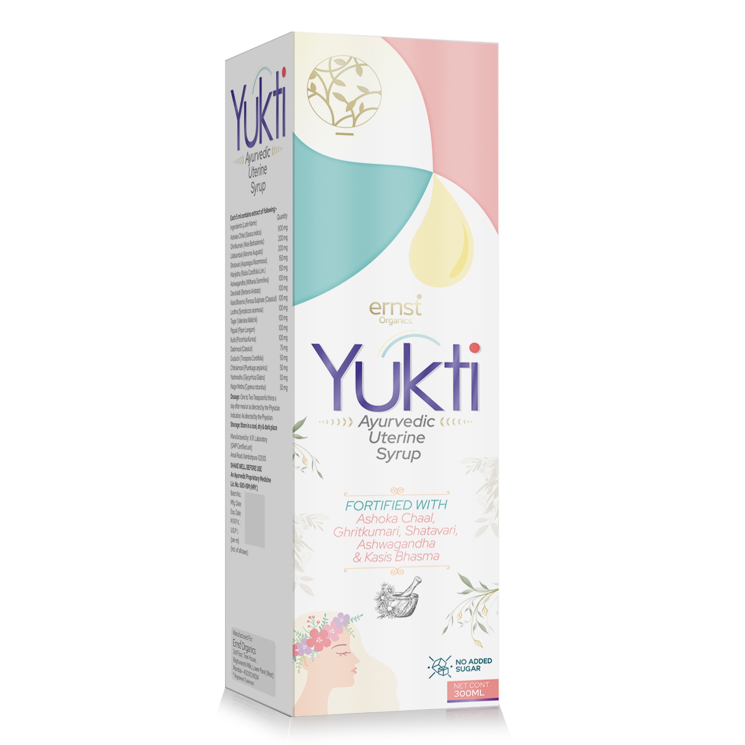 YUKTI Ayurvedic Uterine Tonic - Ernst Pharmcia