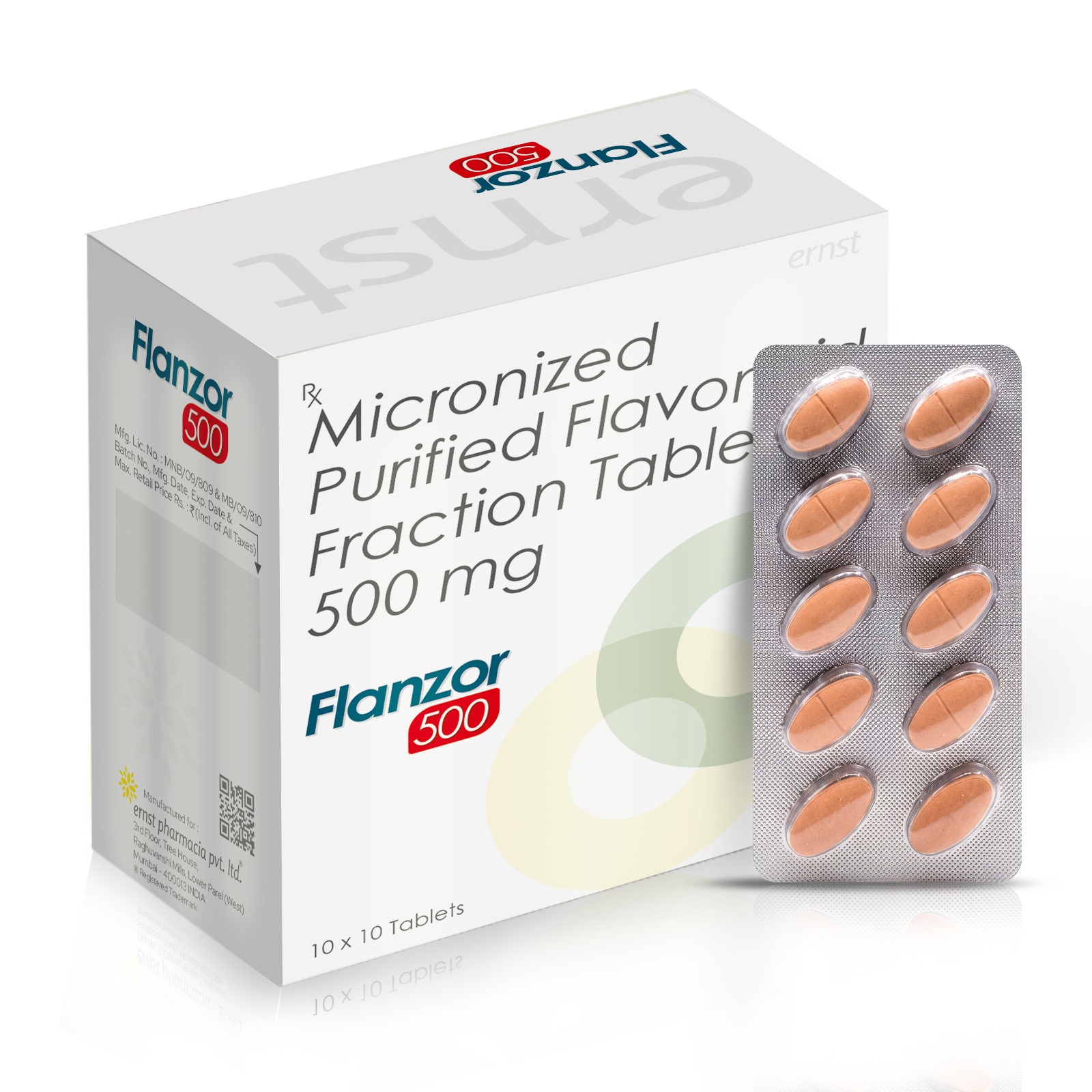 Micronized Purified Flavonoid Fraction Tablets 500 MG