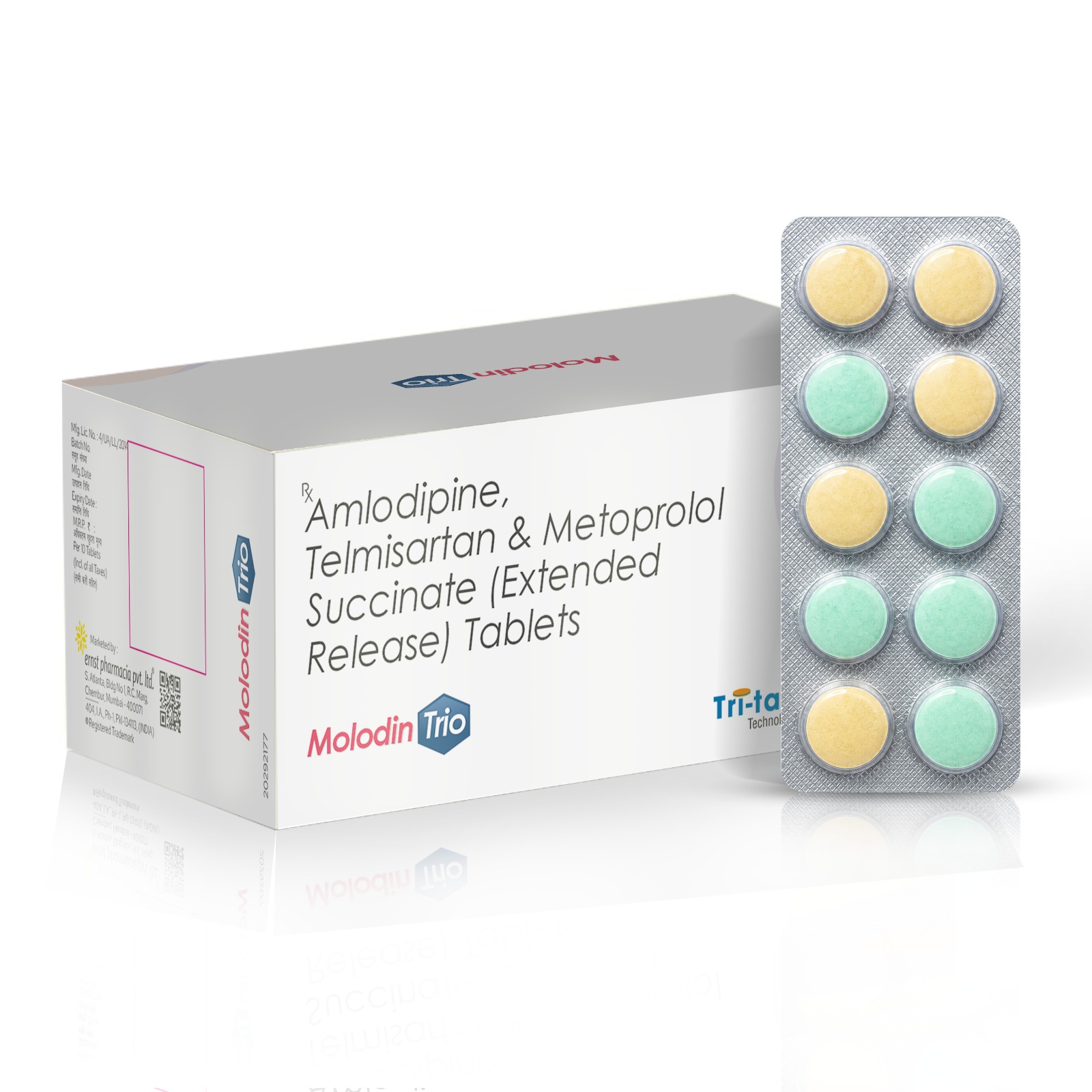 Amlodipine Telmisartan & Metoprolol Succinate (Extended Release) Tablets